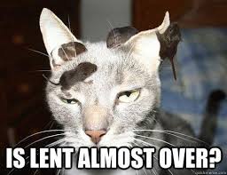 lent over